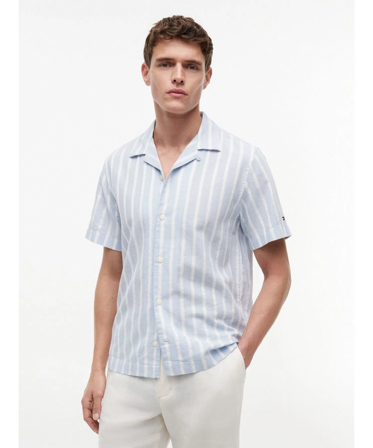 Мужская рубашка TOMMY HILFIGER с коротким рукавом