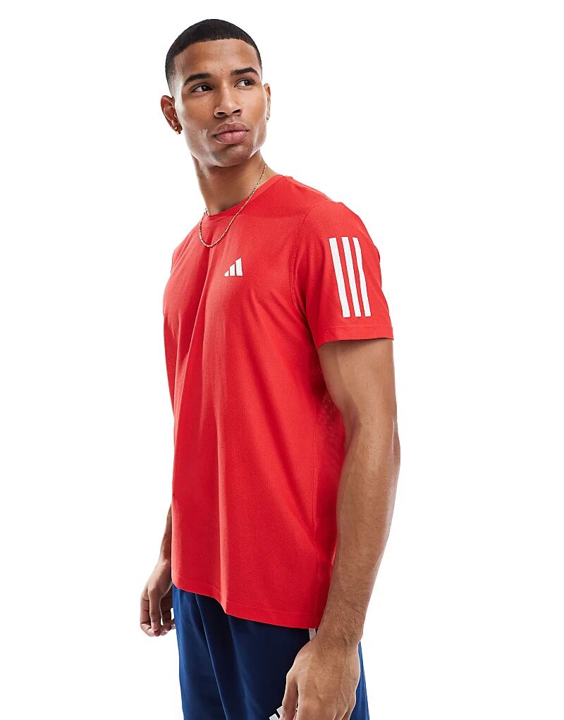 

Футболка adidas Running Own The Run красного цвета adidas performance