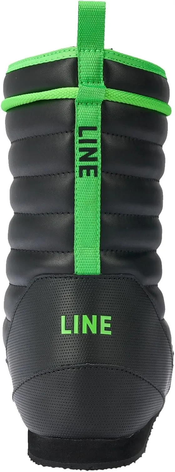 Универсальные зимние ботинки LINE Bootie 2.0 (унисекс): теплые, легкие, удобные, универсальные, для снега, модель 2024 года, черный/зеленый — фото 4