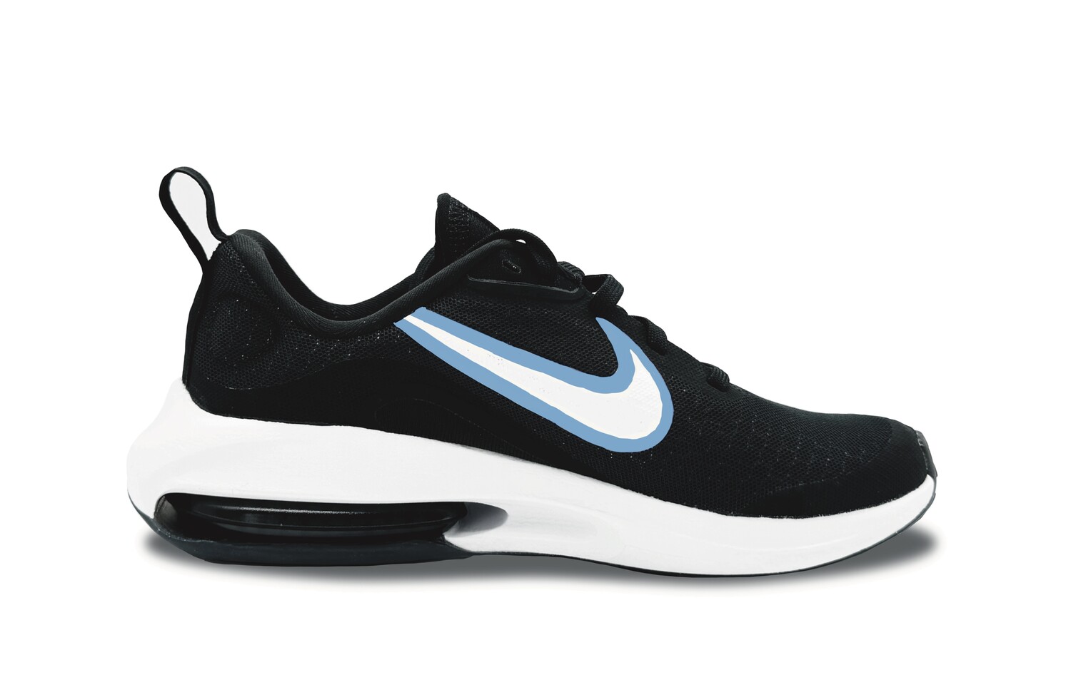 

Кроссовки Air Zoom Arcadia 2 женские с низким верхом, черные/белые/синие Nike