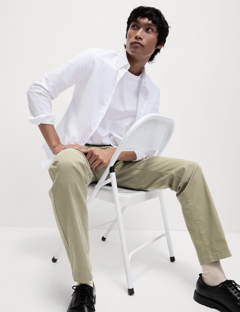 

Брюки-чиносы Regular Fit Heritage Twill Marks & Spencer, цвет Sandstone