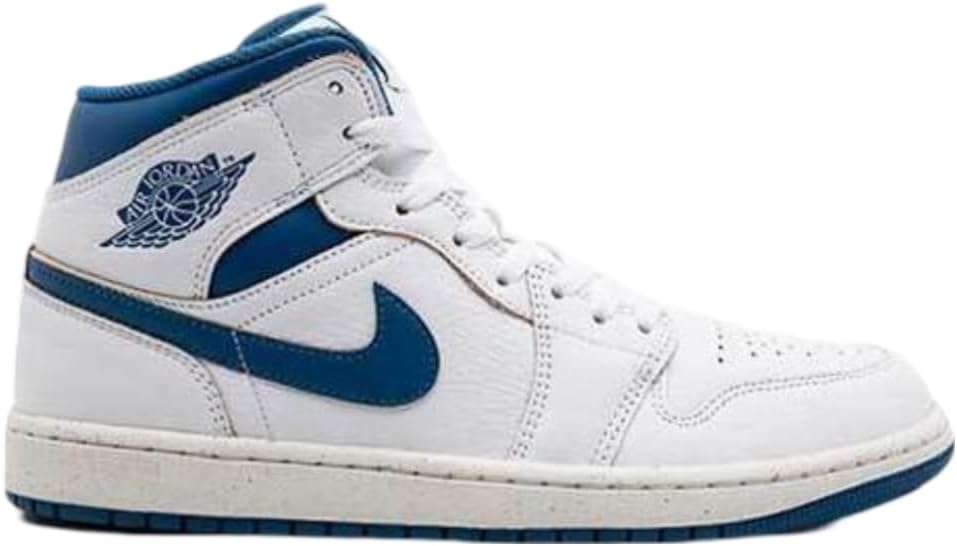 

Кроссовки Nike Air Jordan 1 Mid SE для мужчин, White Sail Industrial Blue