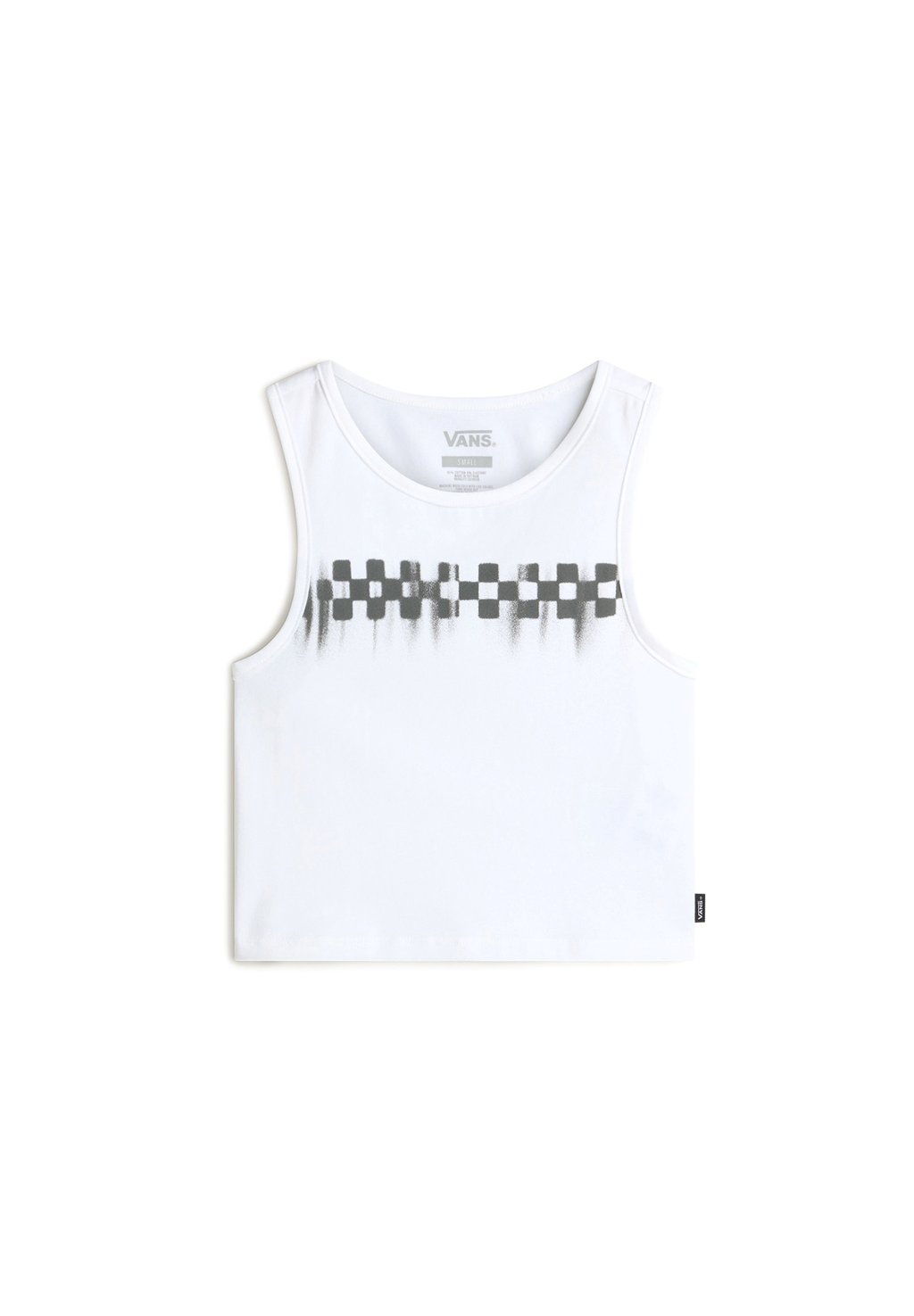 

Топ CHECK WASH FITTED CROP TANK Vans, белый