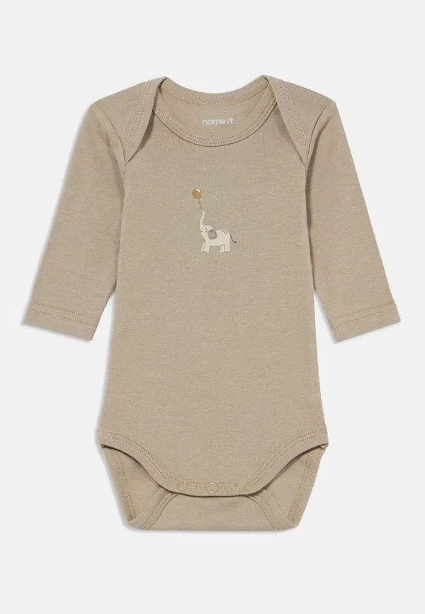 Боди Nbnbody 3 pack Name It, бежевый — фото 3