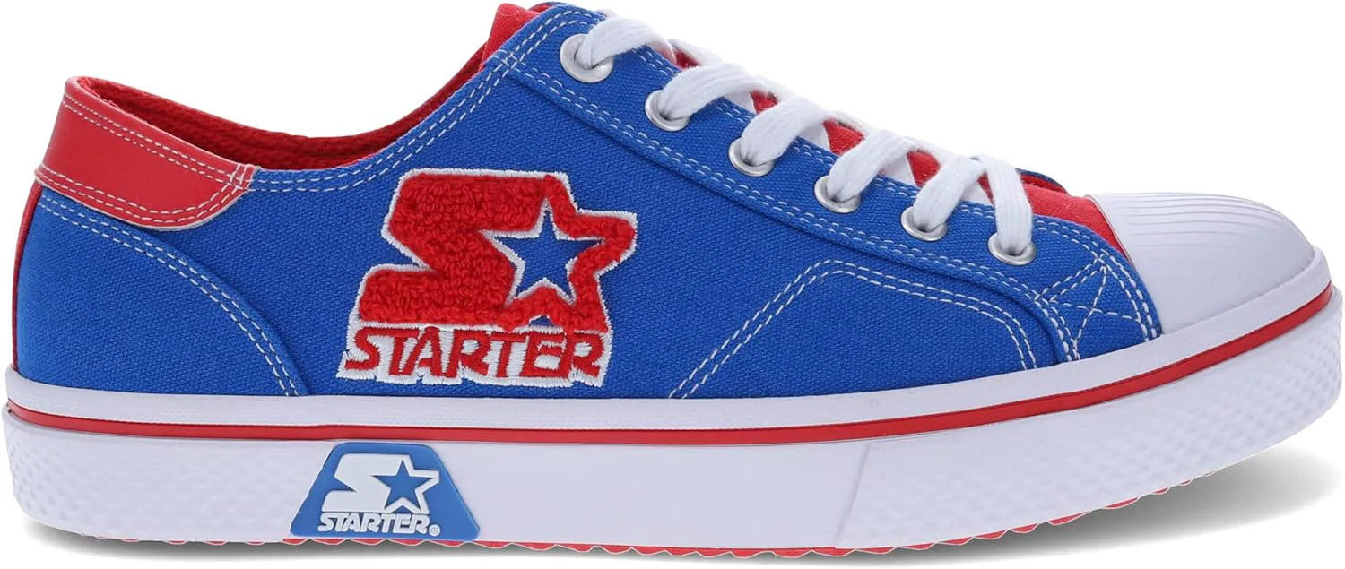 

Мужские кеды STARTER Tradition 71 Low из холщовой ткани с низким верхом Nashville Shoe Warehouse, синий/красный