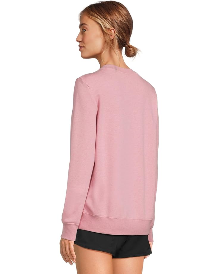 Толстовка Nike Sportswear Club Fleece Crew Neck Sweatshirt, цвет Elemental Pink/Heather/White — фото 3