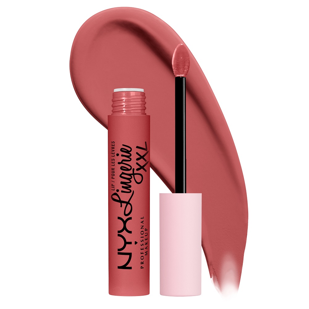 

Жидкая матовая помада lip lingerie xxl Nyx Professional Makeup, цвет xxpose me, 4 мл