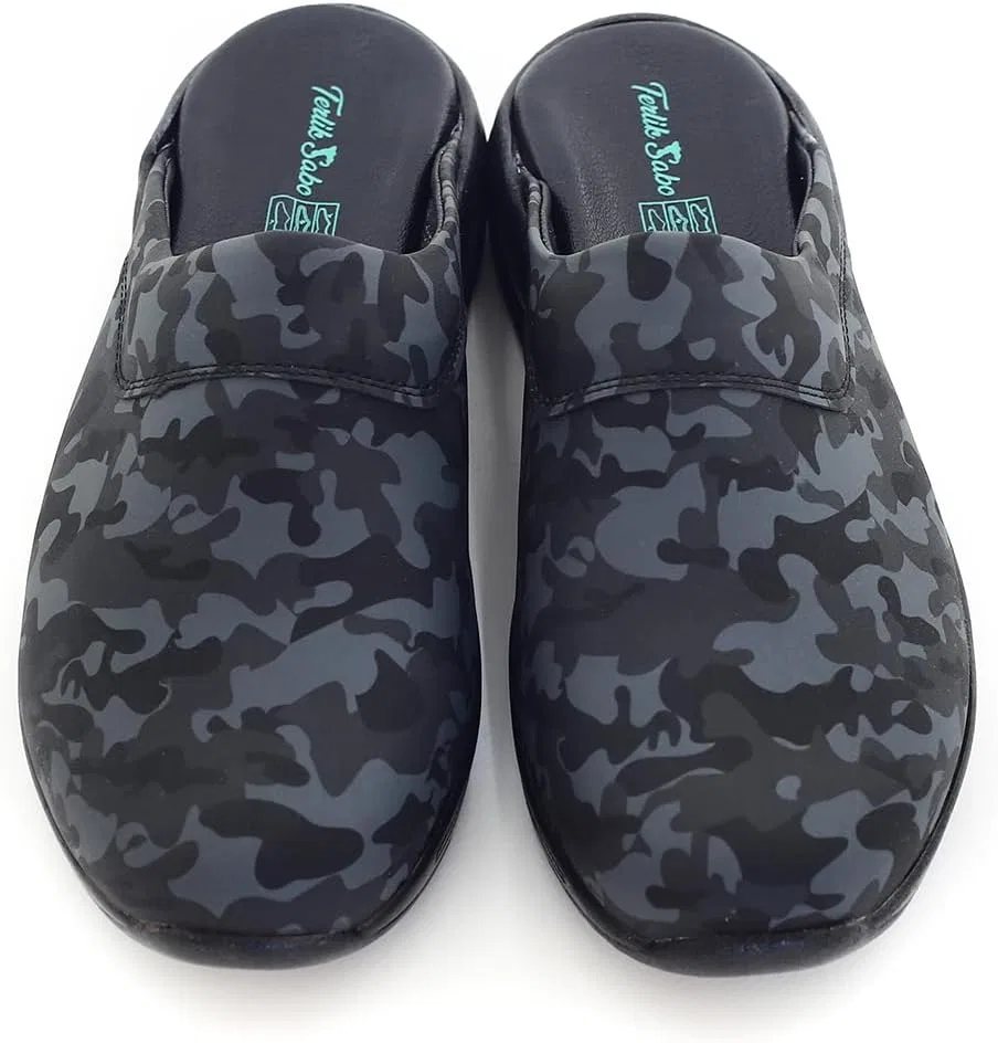 Мужские кожаные сабо-мюли Terlik Sabo Air ST237 terlik sabo ortopedik terlik, Dark Camouflage — фото 2