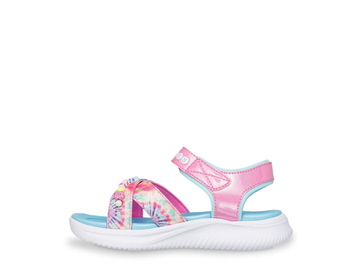 Сандалии Skechers Jumpsters Tie Dye BFFs Sandal - Kids', Pink Tie Dye — фото 2