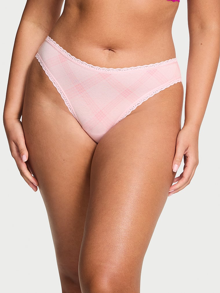 

Трусики-Бикини с кружевной талией Lace Trim, lace trim pretty blossom plaid