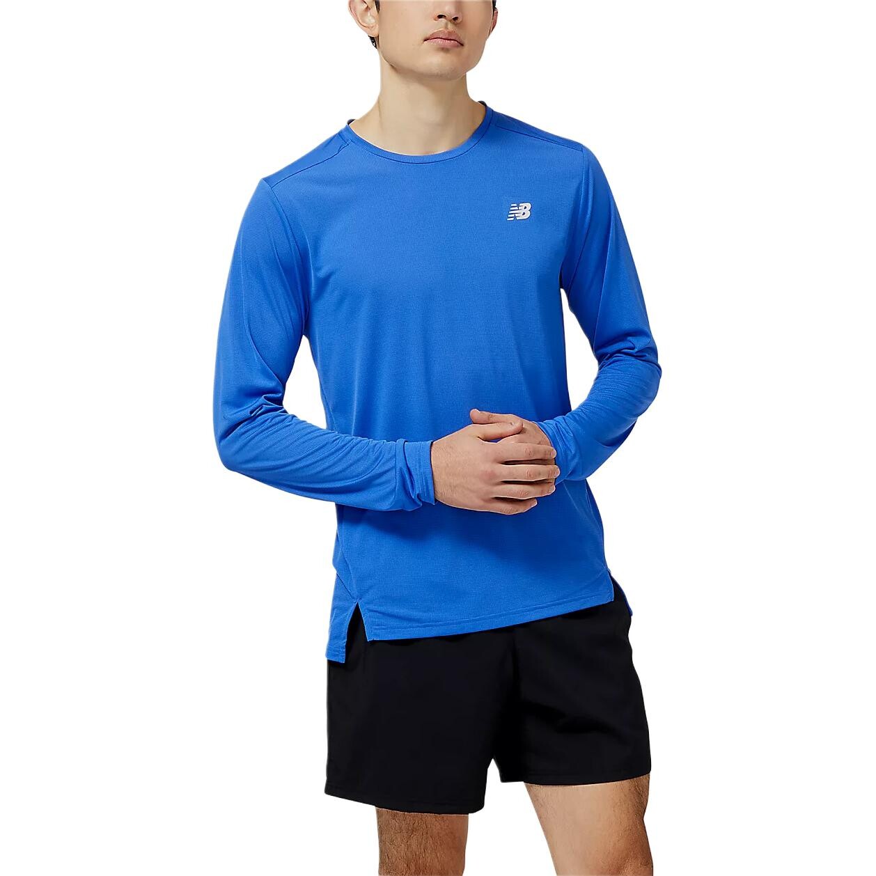 

Футболка мужская, цвет морской волны New Balance, цвет Sea Blue