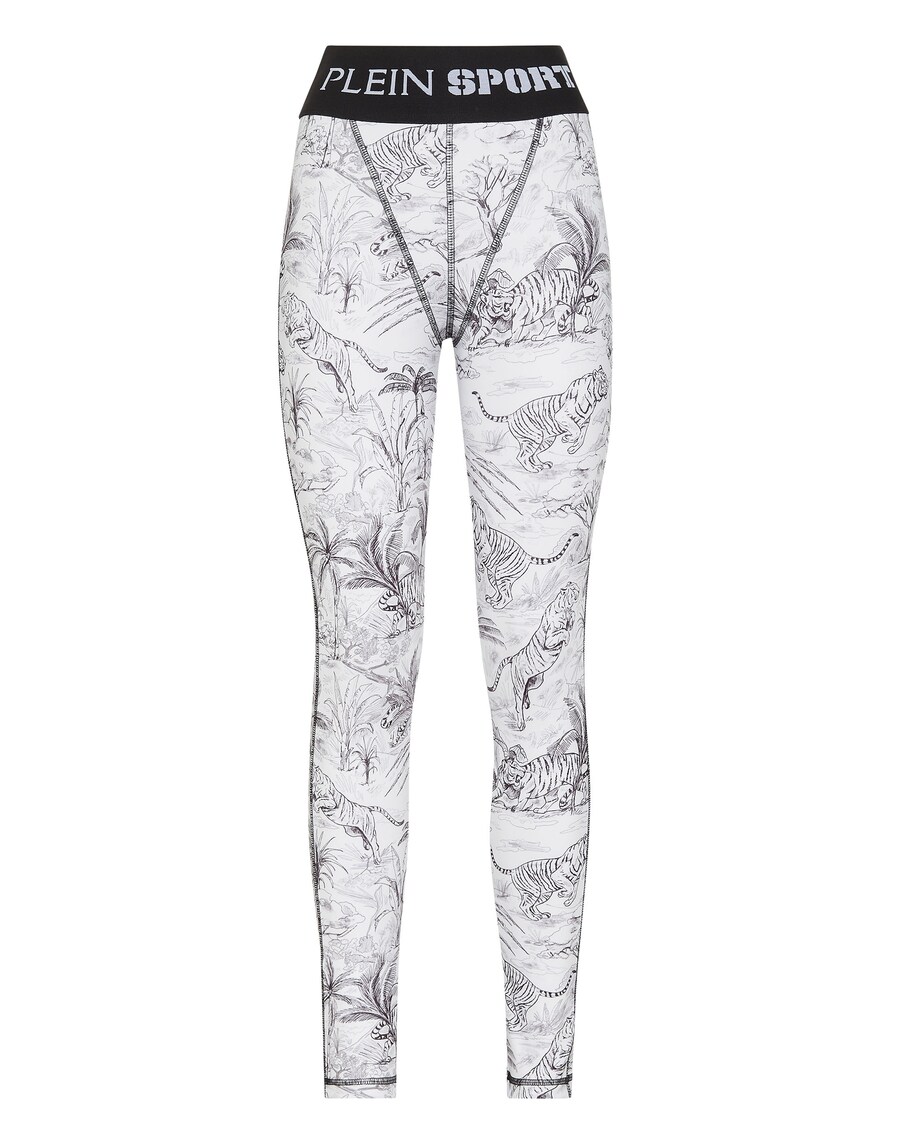 

Леггинсы Plein Sport Skinny Leggings, белый