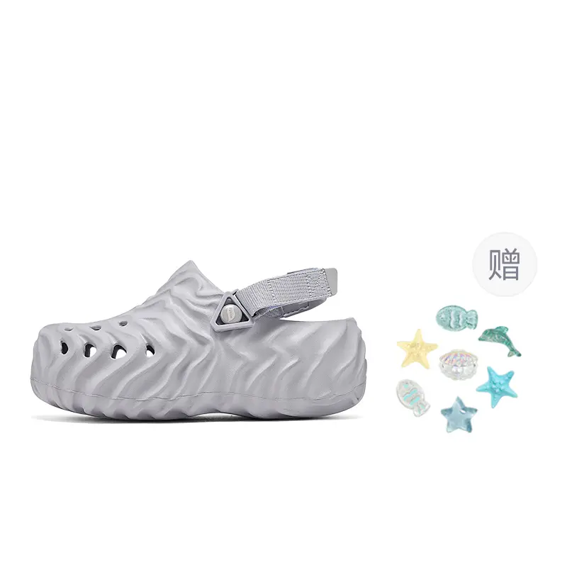 Skechers Пенки-кроксы женские фиолетовые лавандовые с подарком, цвет Lavender+Giveaway