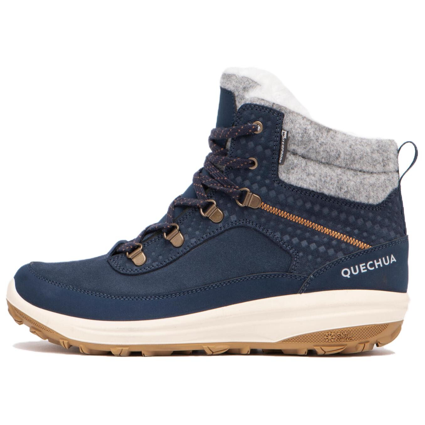 Зимние ботинки SH900 женские темно-синий Decathlon