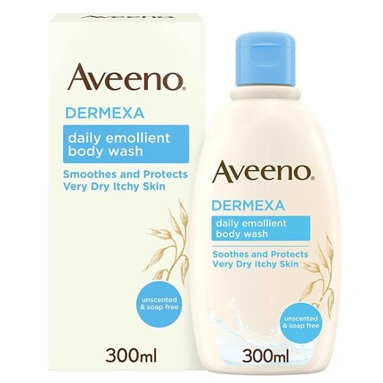 Крем для лица Aveeno — Dermexa Daily Emollient Body Wash для очень сухой, зудящей и склонной к экземе кожи, 300 мл