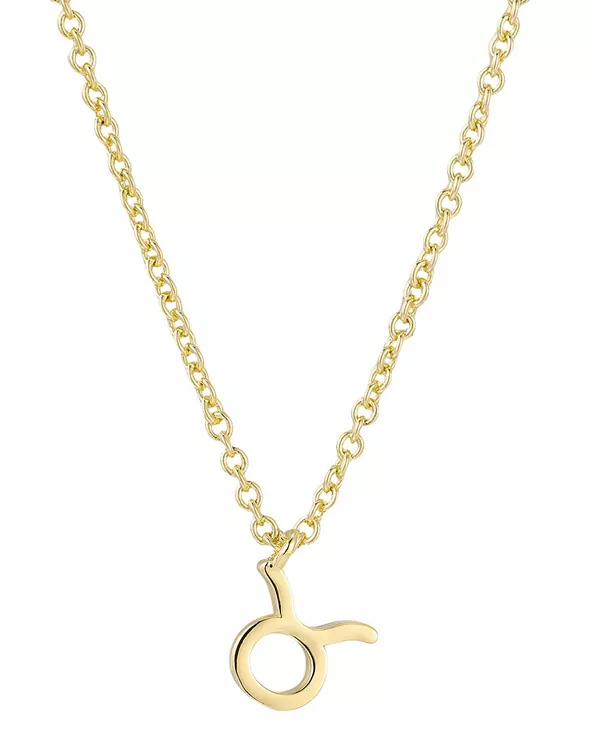 

Позолоченное колье со знаком зодиака Adornia, gold-taurus