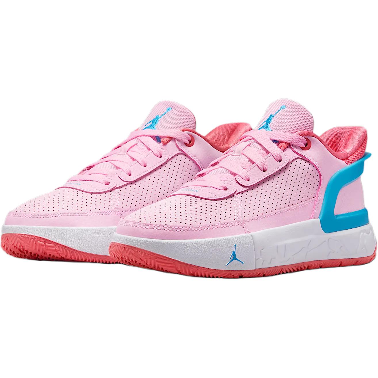 Jordan DAY1 устойчивые к истиранию низкие детские баскетбольные кроссовки Pink — фото 4
