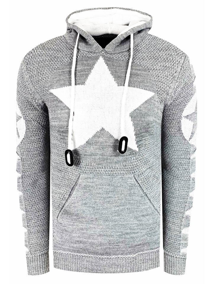 

Толстовка с капюшоном в стиле комиксов, серо-белого цвета, объемная вязка Rusty Neal, Белый, Толстовка с капюшоном в стиле комиксов, серо-белого цвета, объемная вязка Rusty Neal