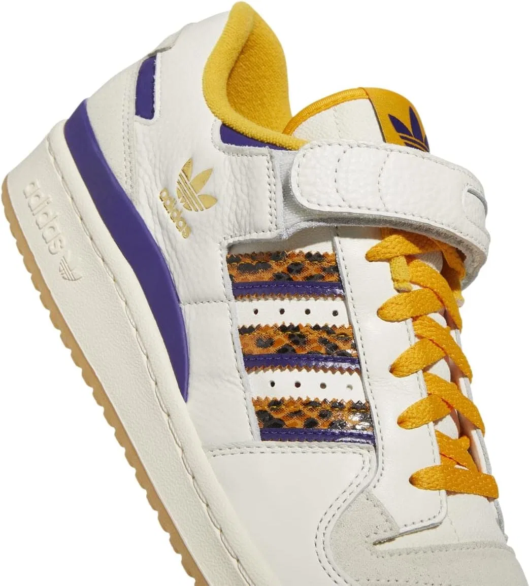 Кроссовки Unisex Adidas Forum 84 Low, Off White Collegiate Gold Cream White — фото 4