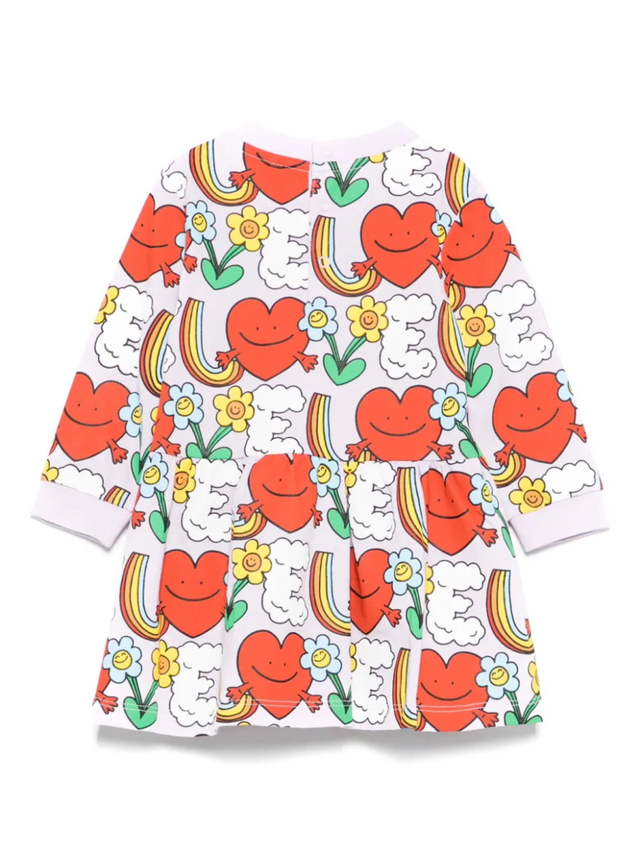 Платье с графическим принтом Stella McCartney Kids, фиолетовый — фото 2