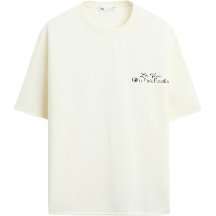 

Футболка мужская белая ZARA, Raw White