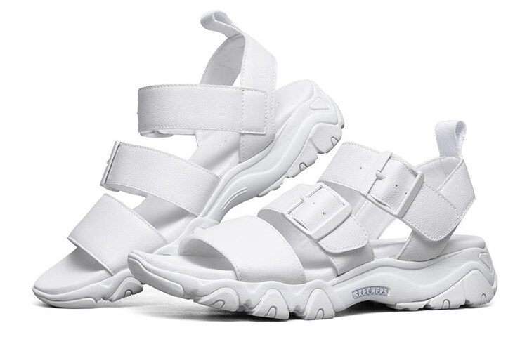 Сандалии пляжные женские D"LITES 2.0 белые Skechers — фото 3