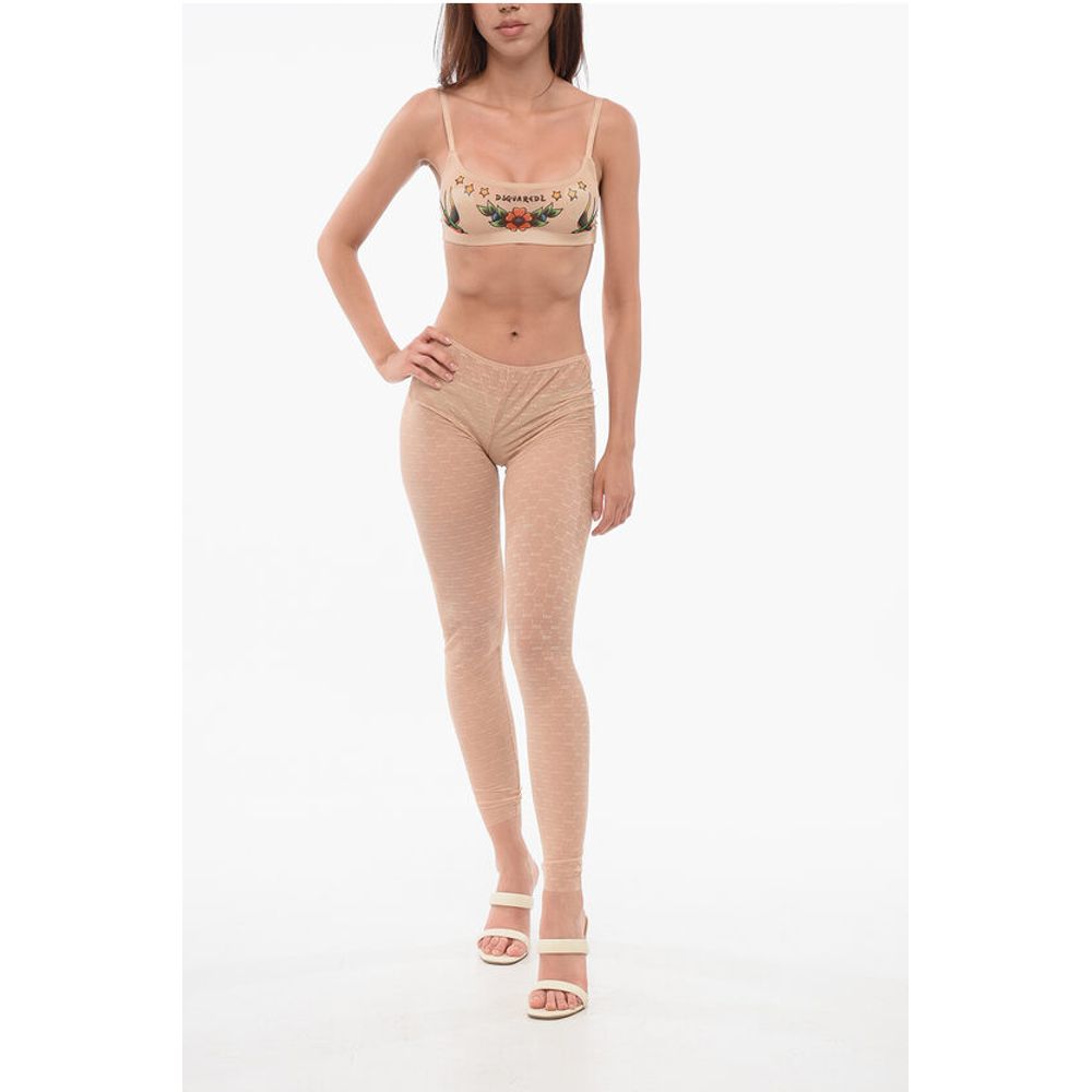 

Колготки Monogram Lace Collant Dsquared2, мультиколор
