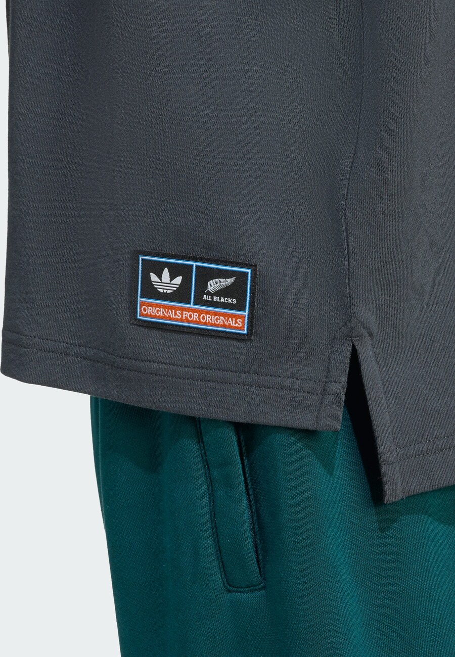 Футболка ADIDAS ORIGINALS Adidas Originals & All Blacks, Dark grey — фото 4