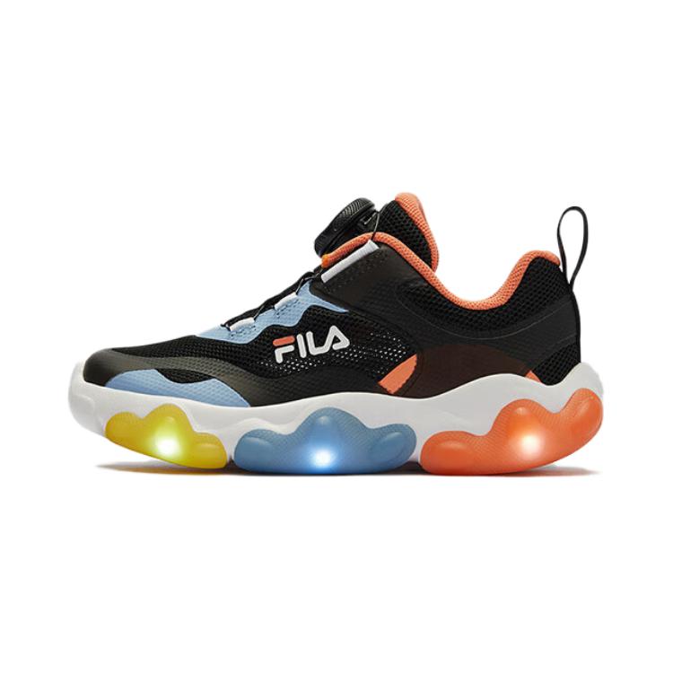 

FILA KIDS Детские кроссовки BOA Low Top, цвет черный, синий, для детей от 3 до 7 лет