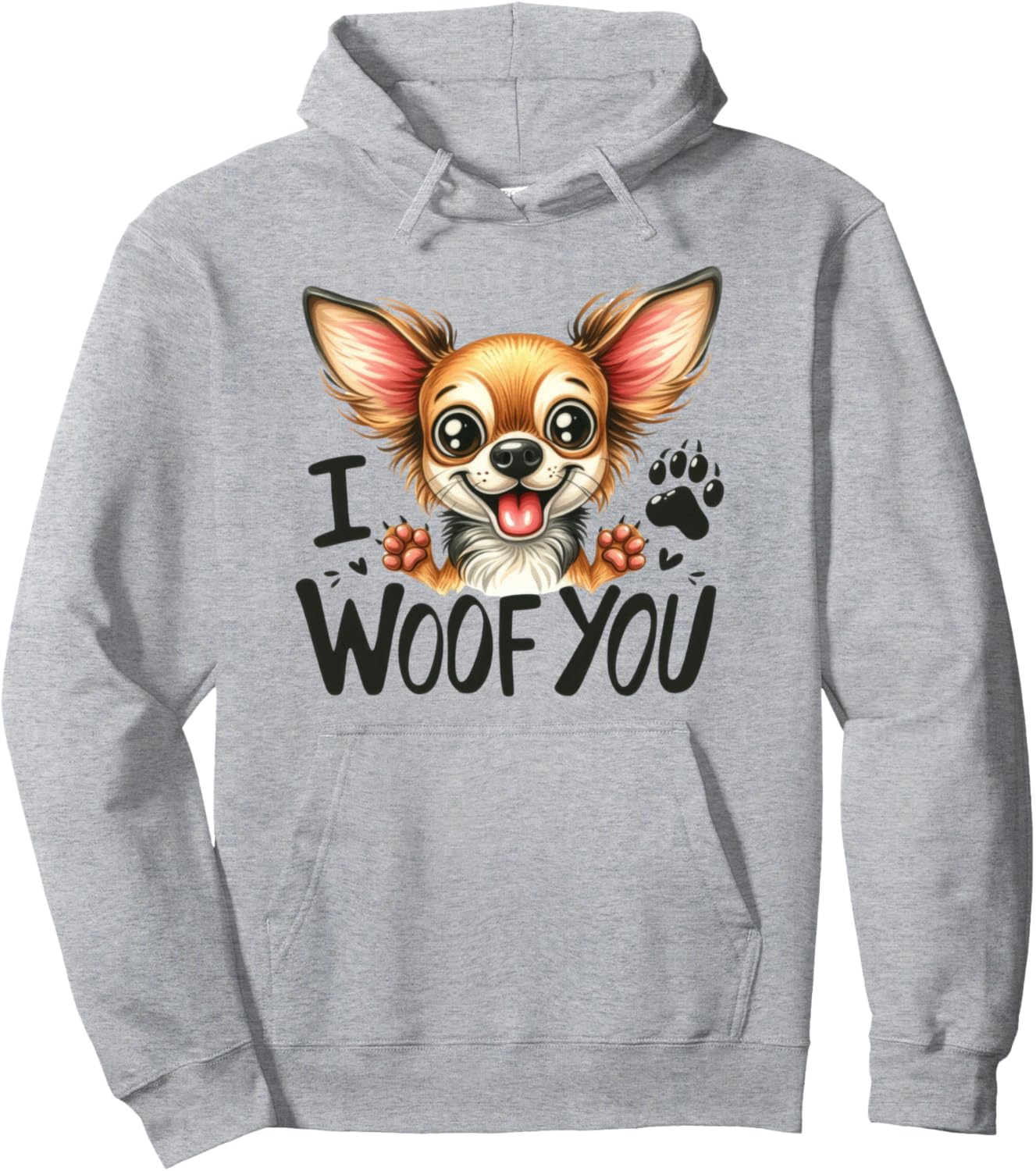 

Толстовка с надписью «Мама чихуахуа, День святого Валентина, Мексика, Папа чихуахуа, Любовь к собакам» Chihuahua Dog Tees Nyc, серый