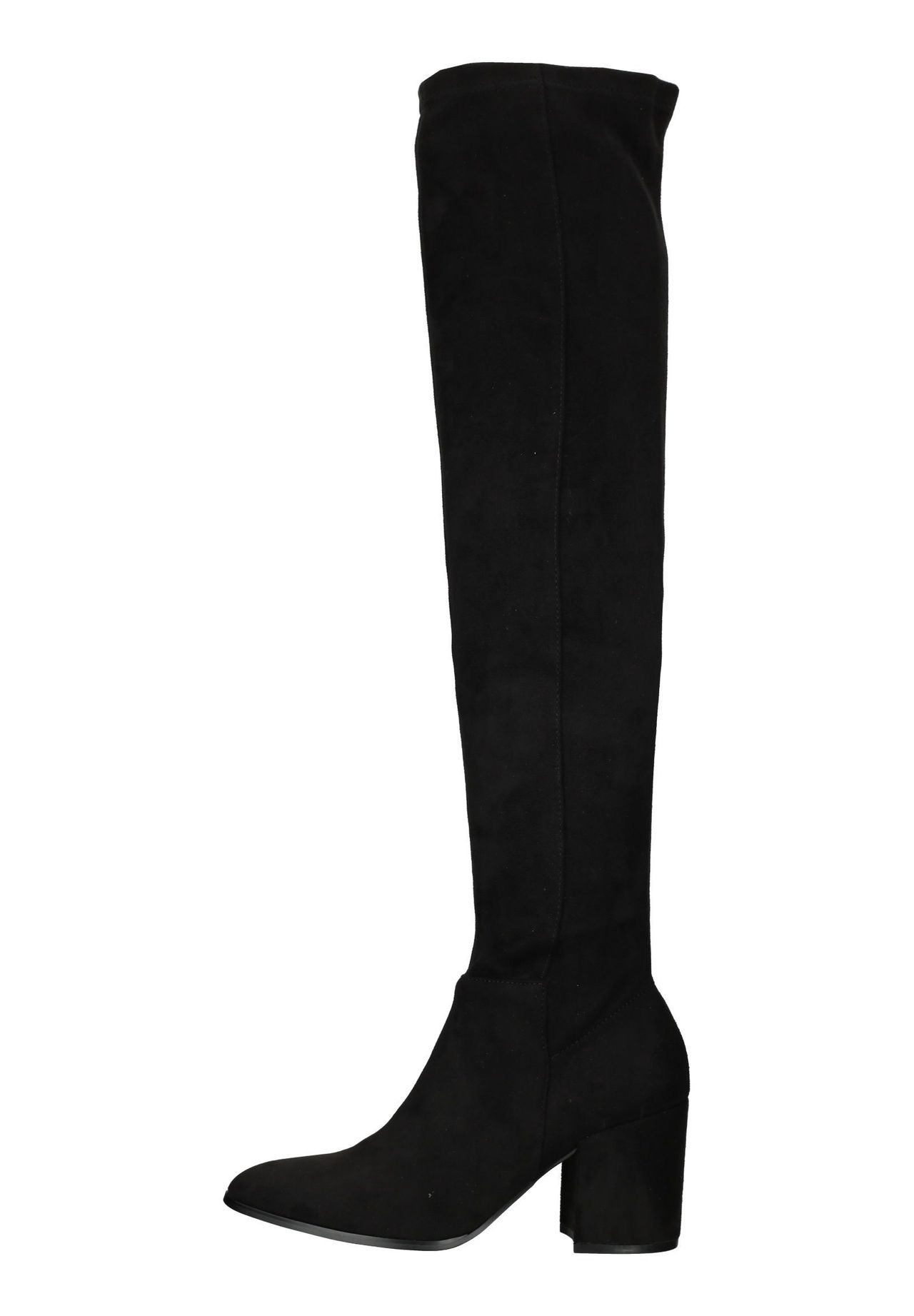 Ботфорты женские Steve Madden классические на каблуке, черный — фото 2