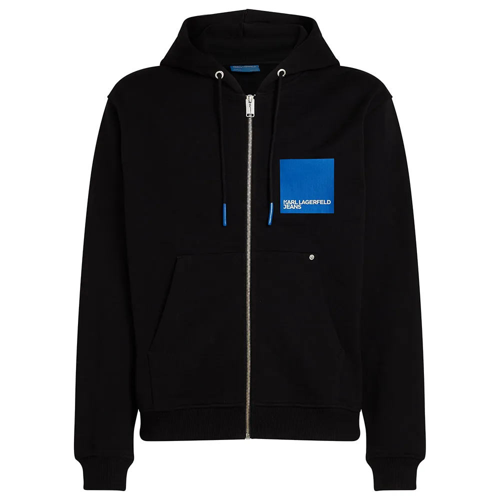 

Толстовка Karl Lagerfeld Reg Box Logo full zip, черный