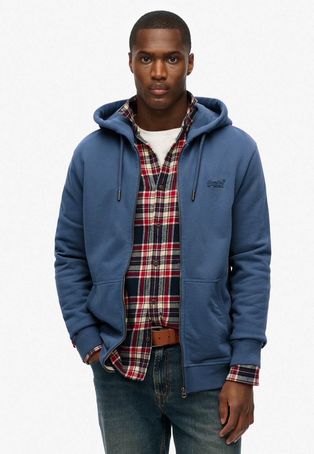 

Толстовка на молнии Superdry, светло-голубой