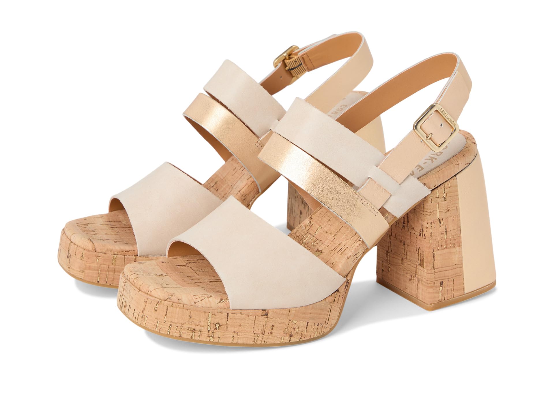 Туфли Kork-Ease Maxi, цвет Natural Nude/Gold