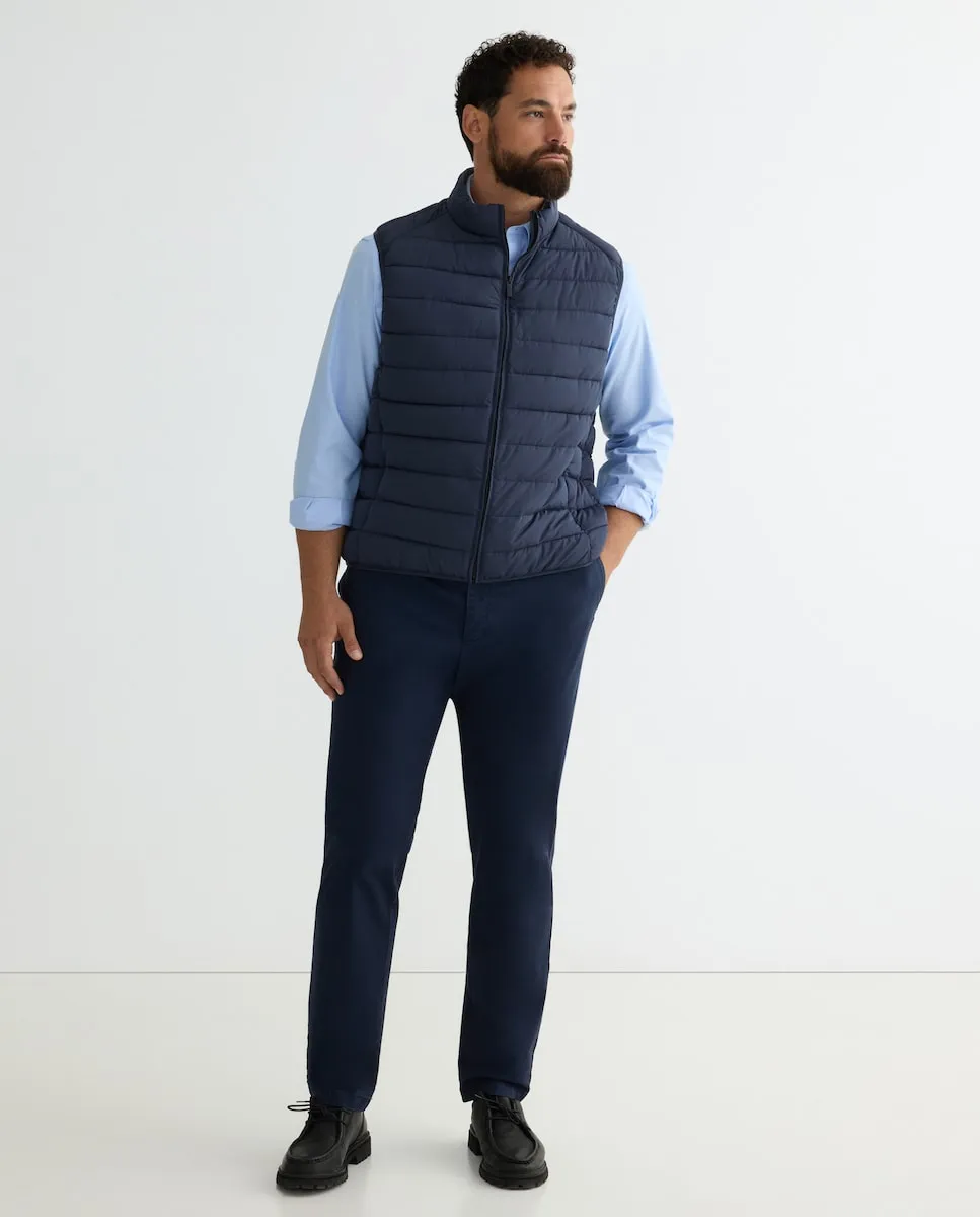 

Мужские спортивные брюки, обычного кроя, из хлопка с эластаном, больших размеров Dustin, темно-синий