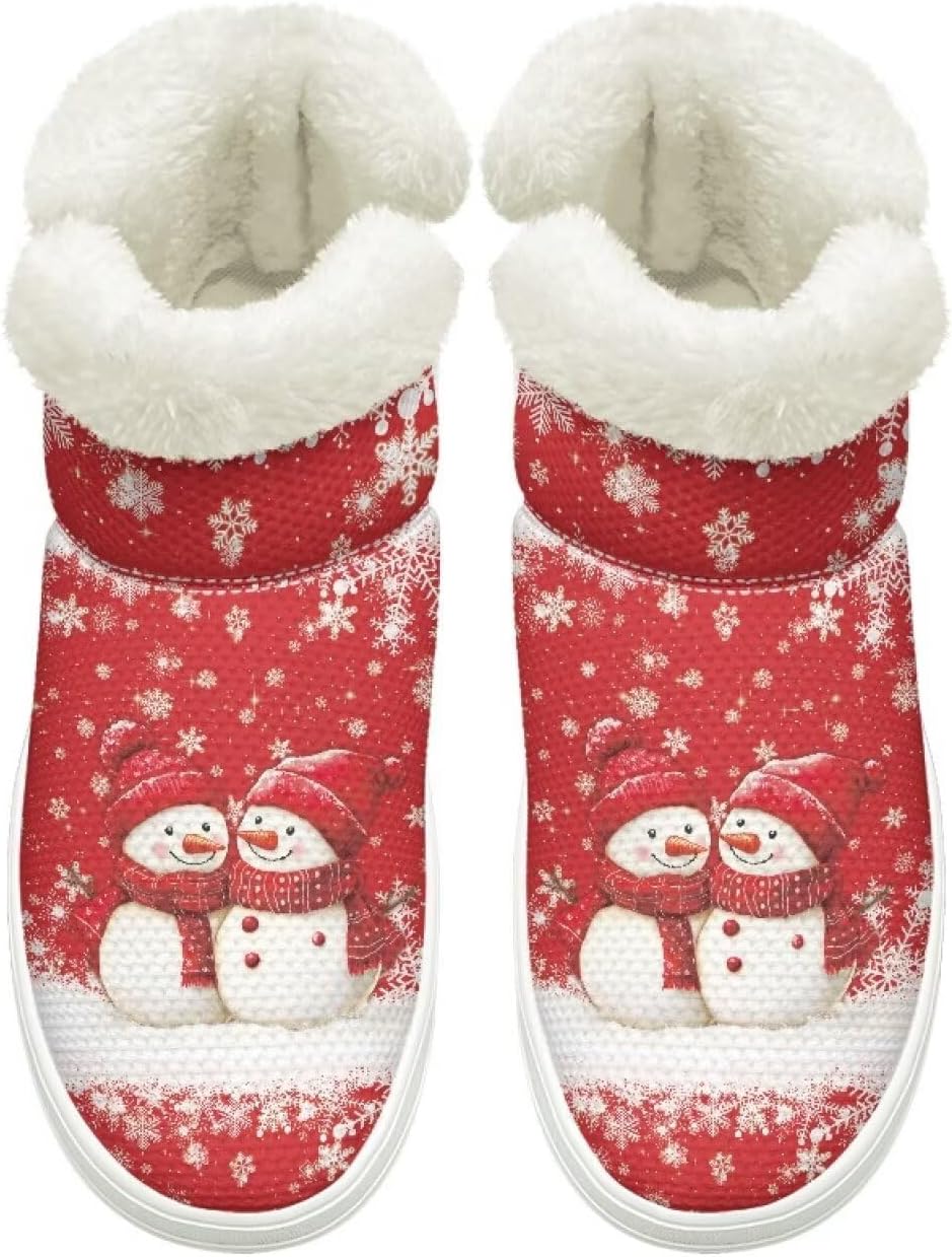 

Женские и мужские зимние ботинки на слипоне, дышащая сетка, зимняя обувь для улицы с нескользящей удобной подошвой Cugasmaru, красный