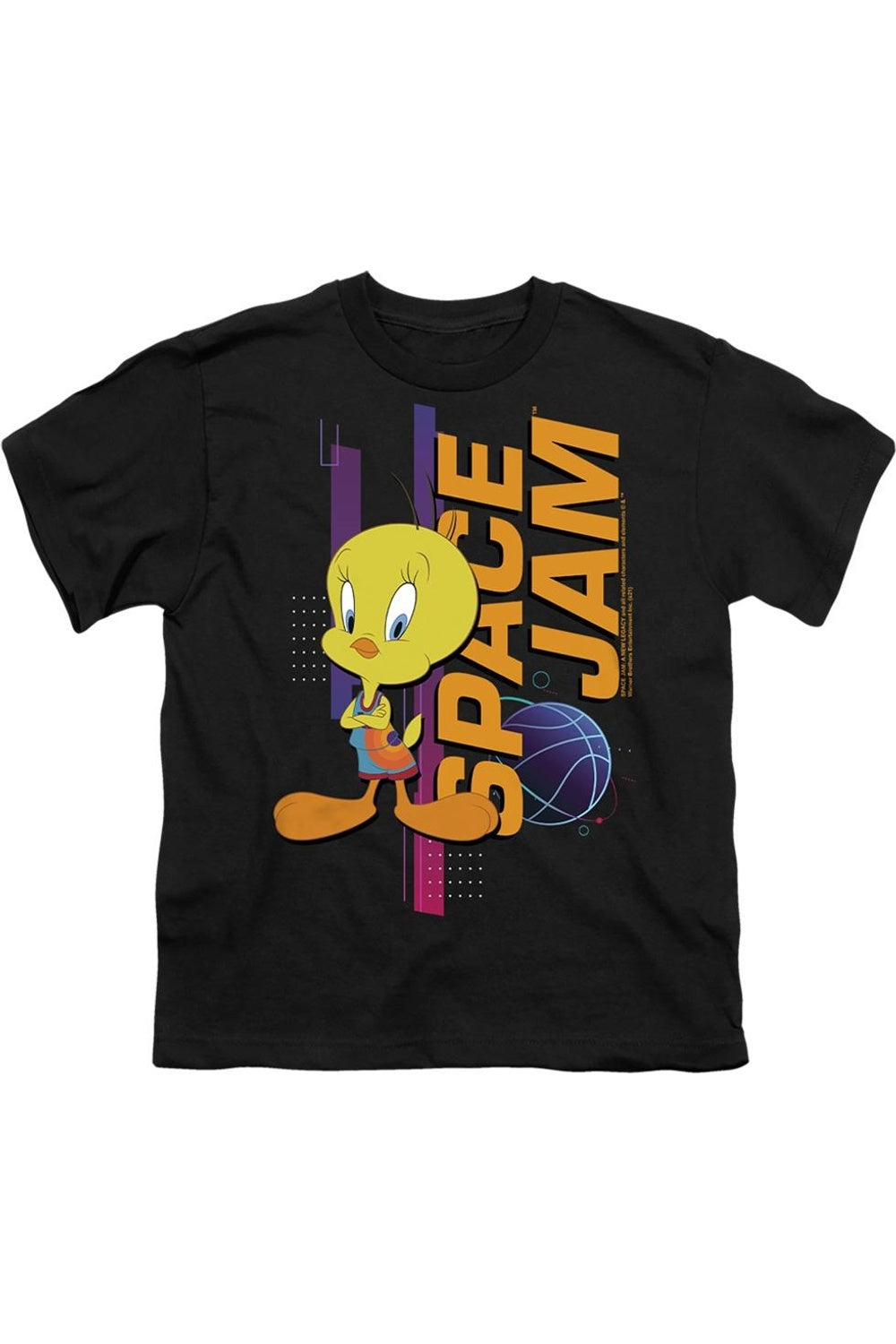 

Футболка Space Jam 2 с изображением Твити для детей Gildan, черный