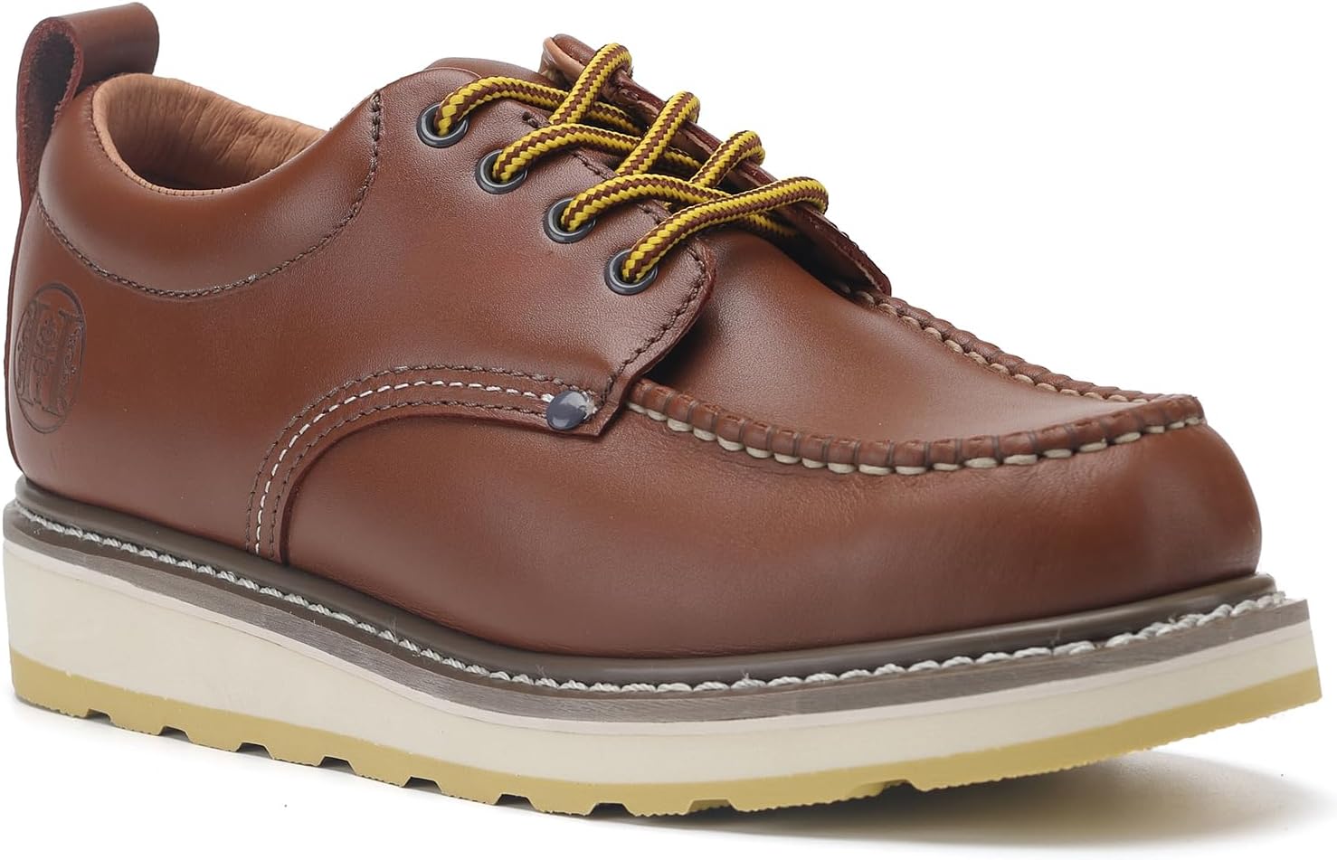 

Мужские противоскользящие туфли - коричневые прочные оксфорды, дышащие с мягким носком, H82994 Rock Poster