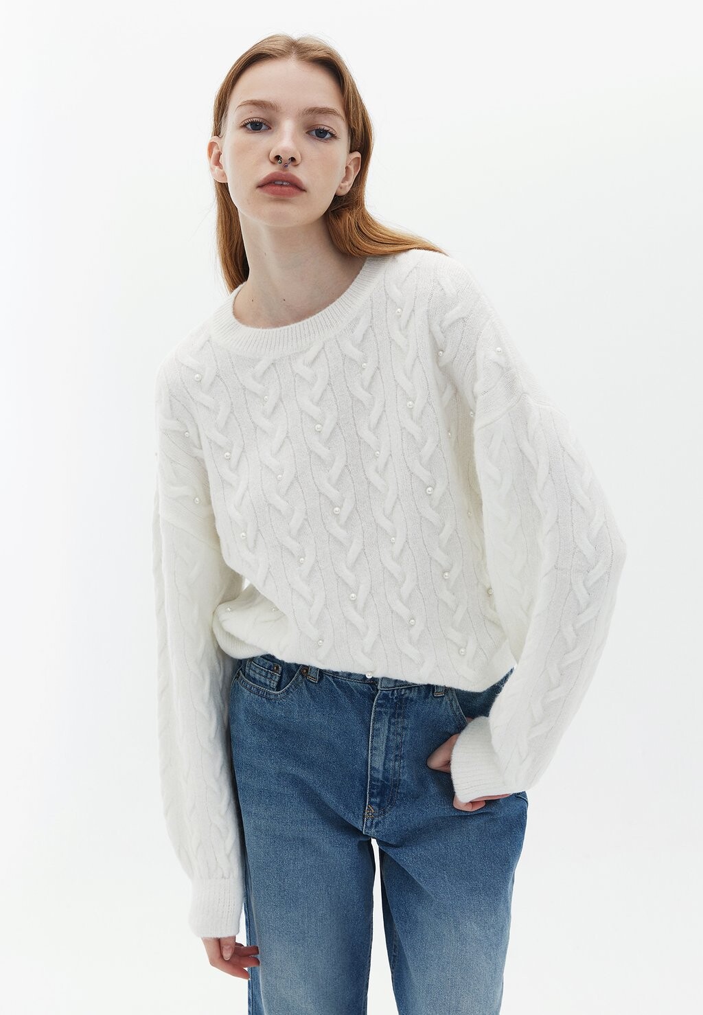 

Свитер Soft Touch Loose Fit OXXO, цвет ice milk
