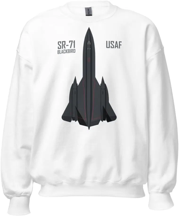 Generic Толстовка Unisex SR-71 Blackbird Legendary USAF Spy Plane High Altitude Military Aviation SR71