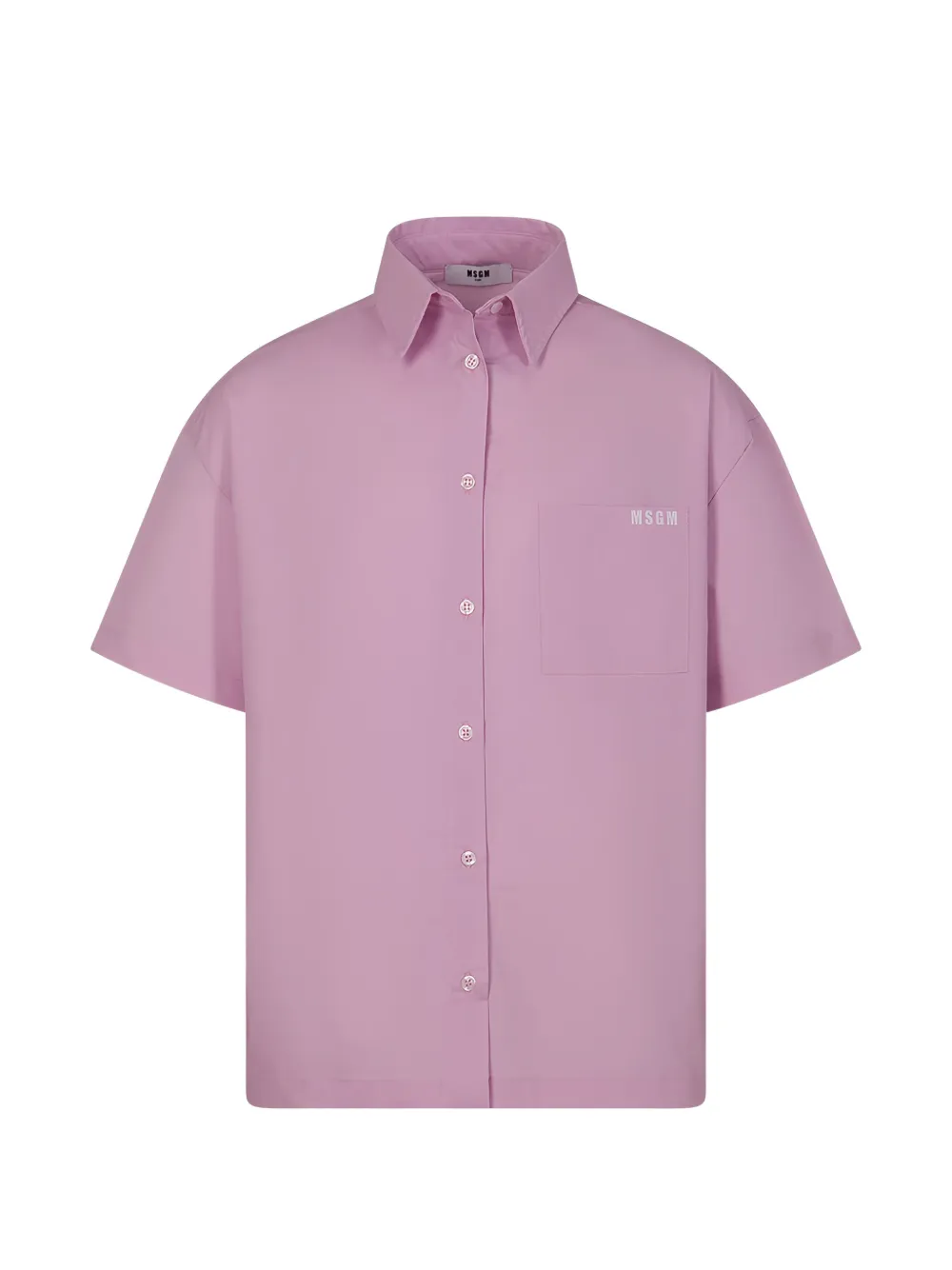 

Рубашка с нагрудным карманом Msgm Kids, розовый