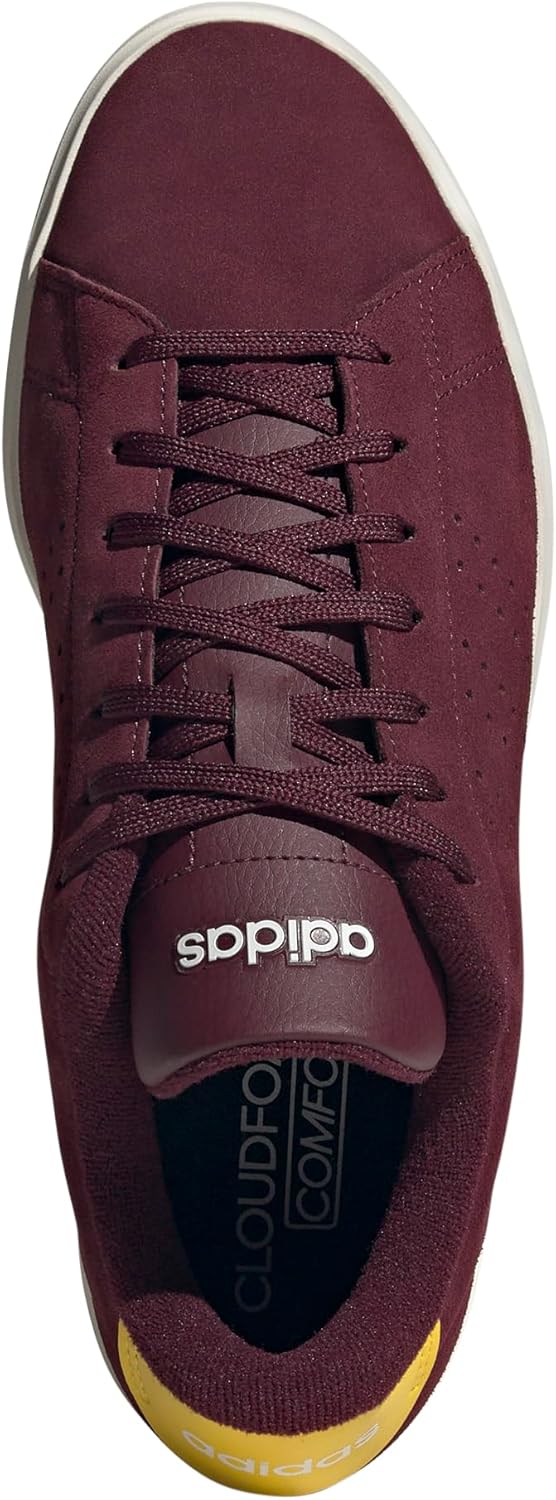 Мужские кроссовки Adidas Advantage 2.0, слоновая кость/желтый/бордовый — фото 4