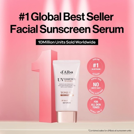 D'Alba Italian White Truffle Waterfull Tone-Up Sun Lotion SPF 50+ PA++++ D'Alba Piedmont — фото 2