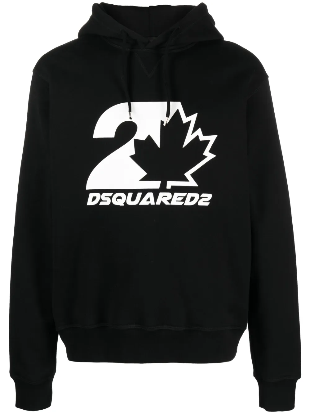 

Худи с кулиской и логотипом DSQUARED2, черный