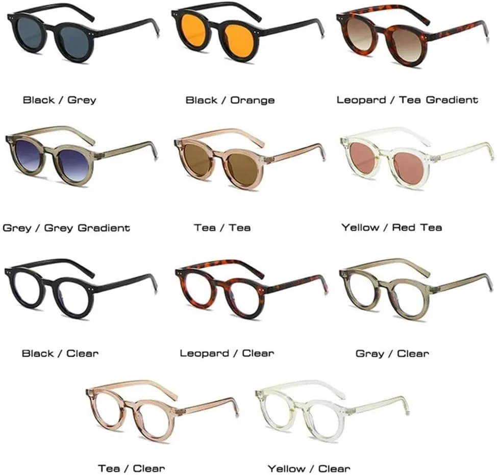 

Овальные солнцезащитные очки для женщин, модные, прозрачные, градиентные, UV400, черные, оранжевые; мужские, трендовые, с заклепками, в стиле панк KTUCN, Black Orange