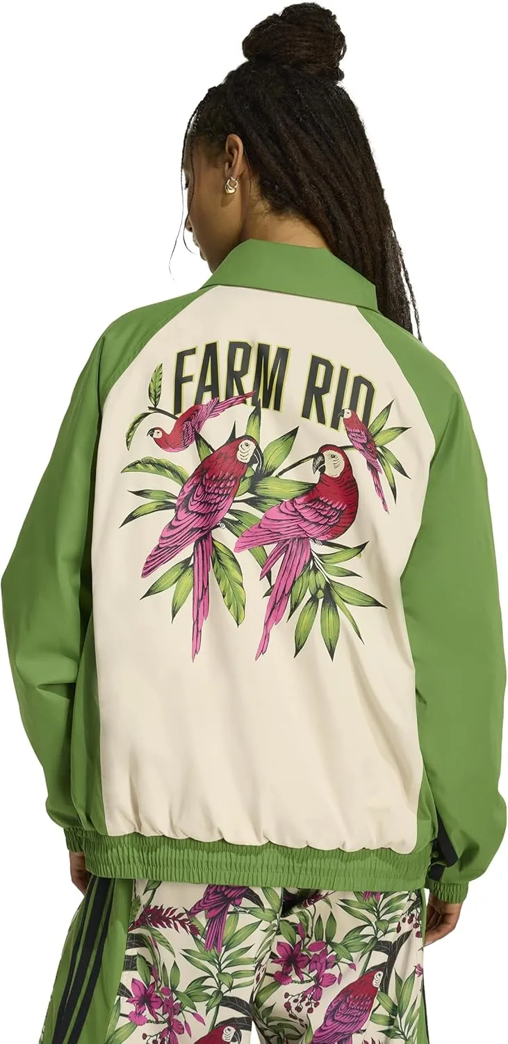 Женская куртка Adidas Farm Rio Premium, зеленый — фото 3