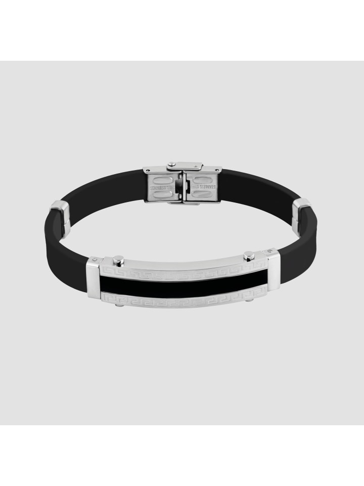 

Adeliás Женский браслет из нержавеющей стали, 21 см, черный