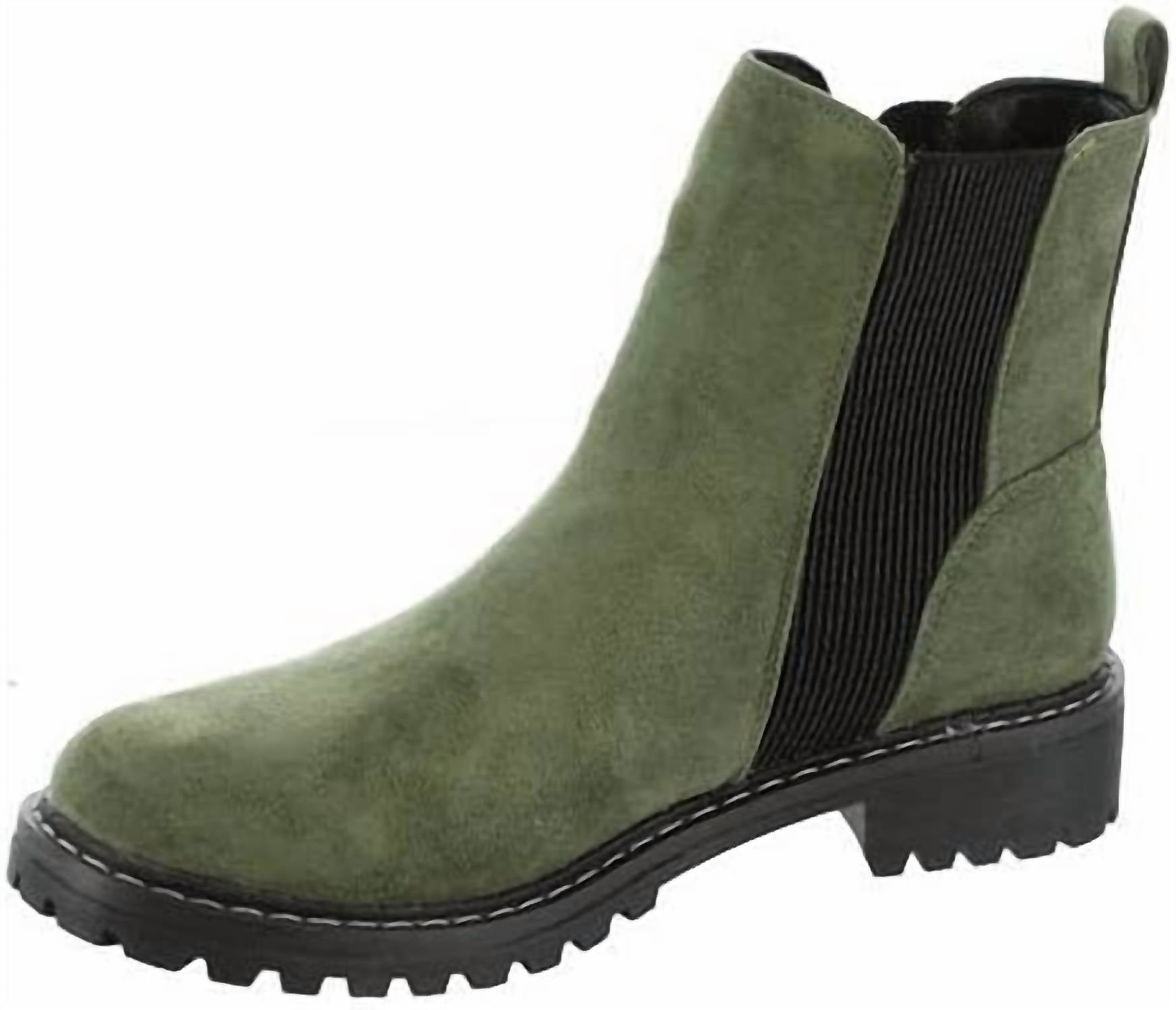 Женские ботинки Howl из темно-зеленой замши Corkys Footwear