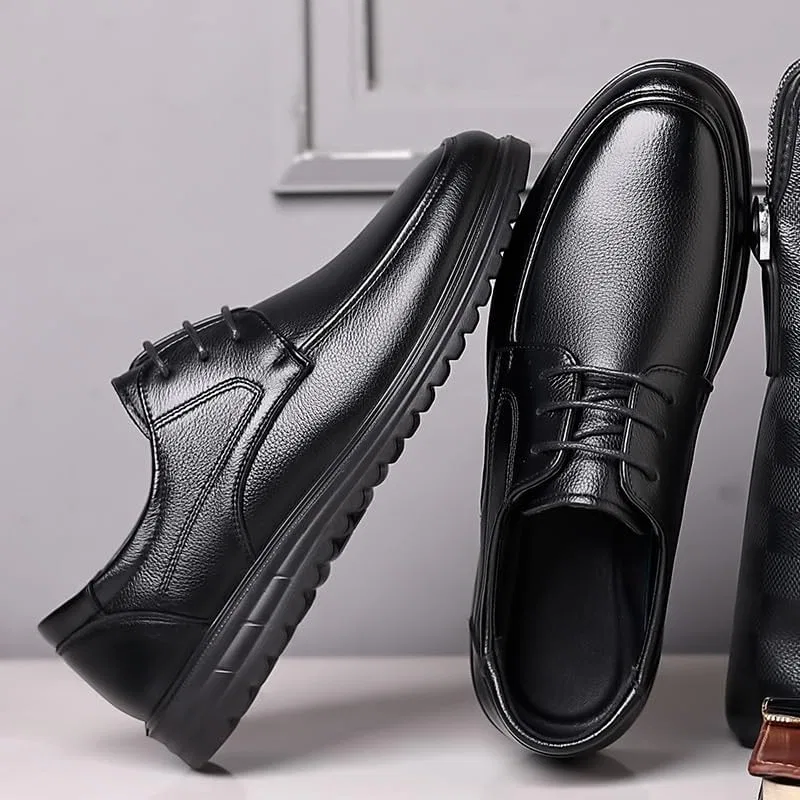 Лоферы Leather Shoes Loafers Comfortable Breathable, Black DHFIRUFSHLO — фото 4