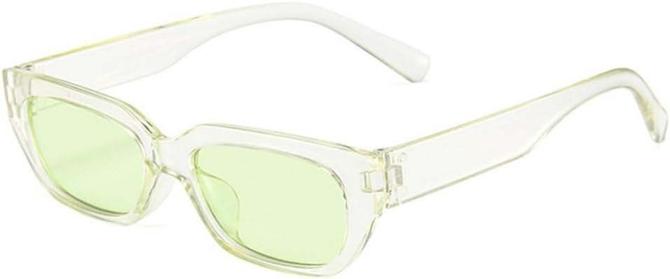 

Популярные модные солнцезащитные очки в форме «кошачьих глаз» конфетных цветов с защитой от УФ-излучения UV400 для женщин, с прозрачными линзами цвета «океан» TYUVIVO, Green Green